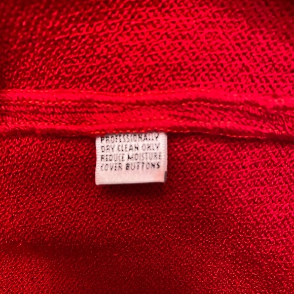 ST JOHN COLLECTION item incl the MARIE GRAY,red knit swsize 12 (Vtg) - Picture 13 of 13